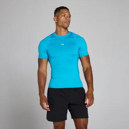 T-shirt baselayer a maniche corte MP uomo - Blu power
