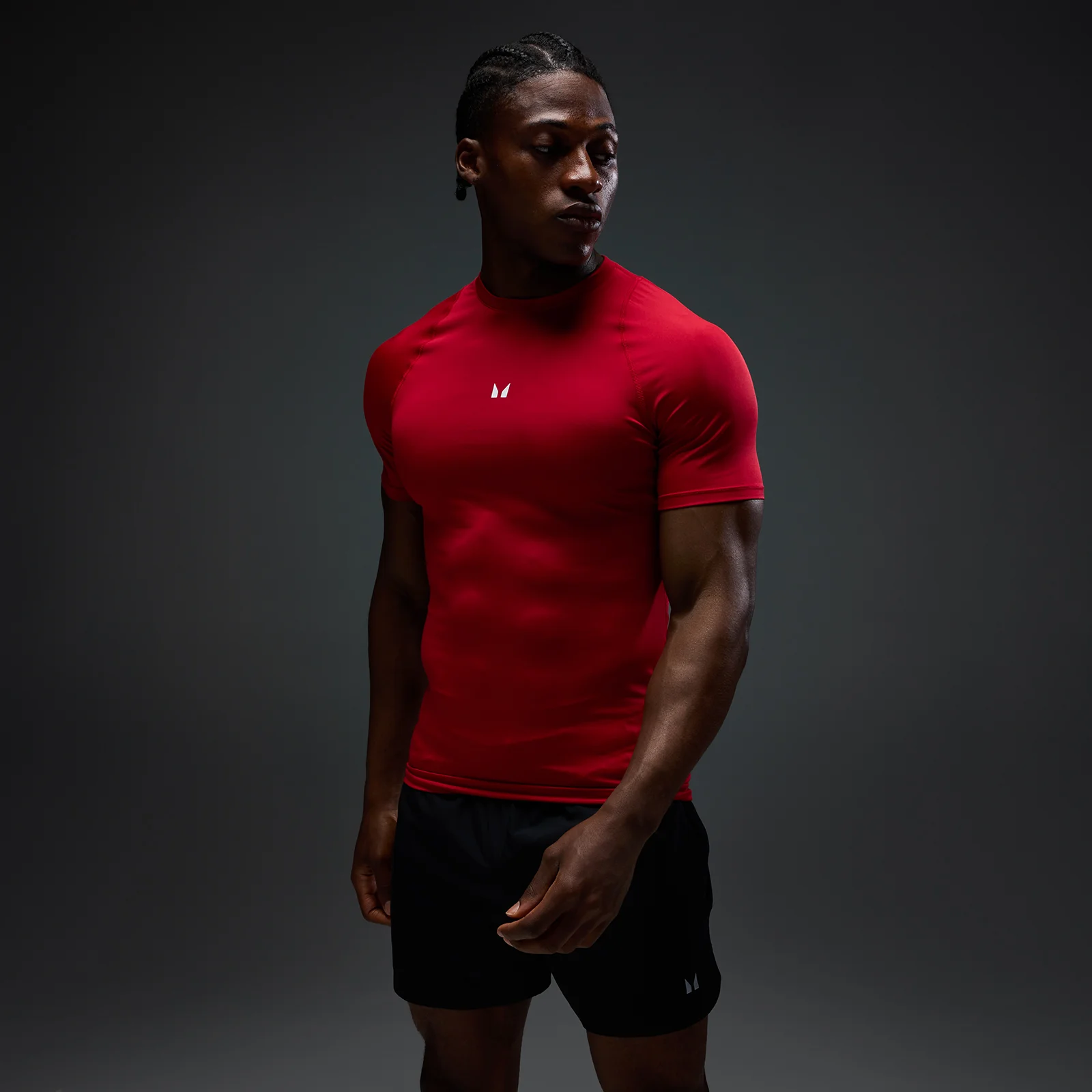T-shirt baselayer a maniche corte MP uomo - Rosso hero - L Immagine 1