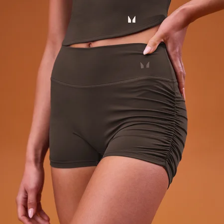 Short MP Tempo Side Scrunch donna booty - Cioccolato