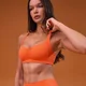 Reggiseno sportivo MP donna Tempo minimal con arricciatura - Sunset