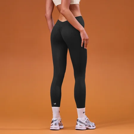 Leggings MP donna Tempo vita ripiegabile - Nero