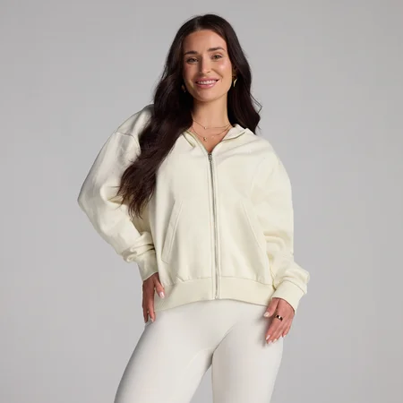 Felpa con cappuccio MP donna basics con zip - Cocco