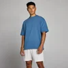 T-shirt oversize in cotone slavato MP uomo - Blu track