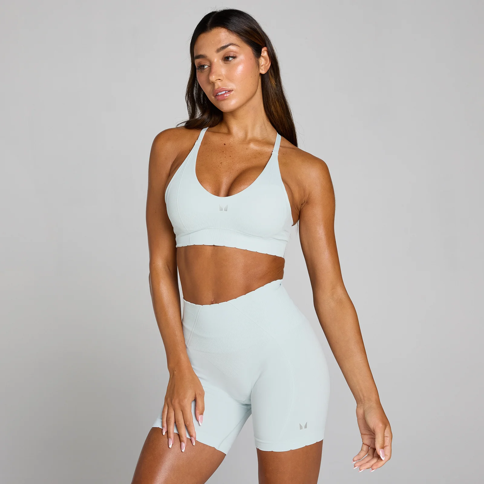 Reggiseno sportivo MP donna Tempo Ultra senza cuciture - Blu aura - L Immagine 1