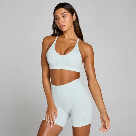 Reggiseno sportivo MP donna Tempo Ultra senza cuciture - Blu aura