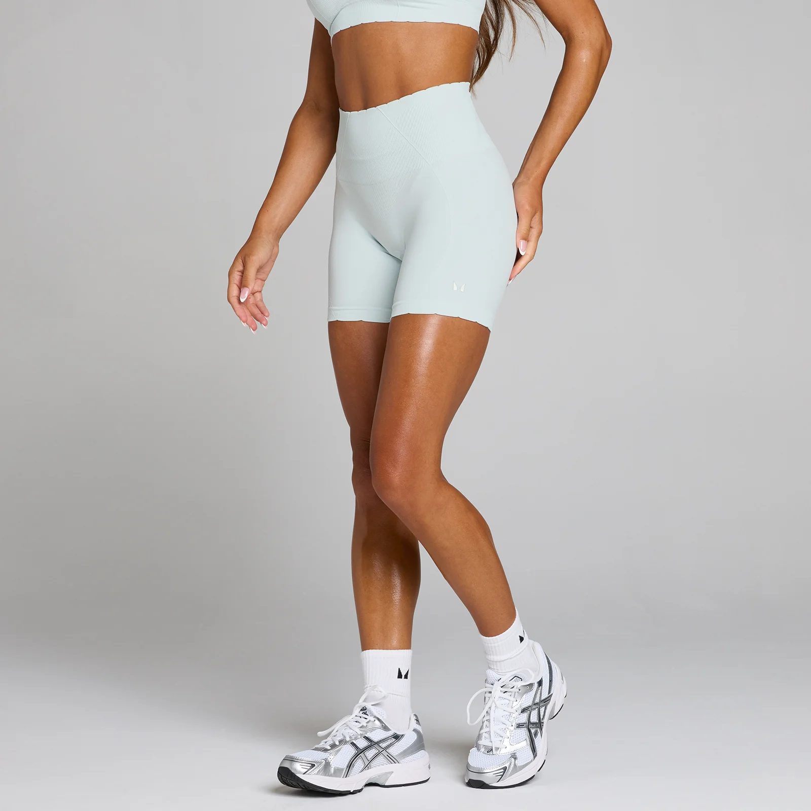 Pantaloncini da ciclismo senza cuciture Tempo Ultra MP donna - Azzurro intenso - XS Immagine 1