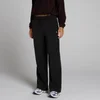 Joggers a gamba dritta in pile MP donna - Nero