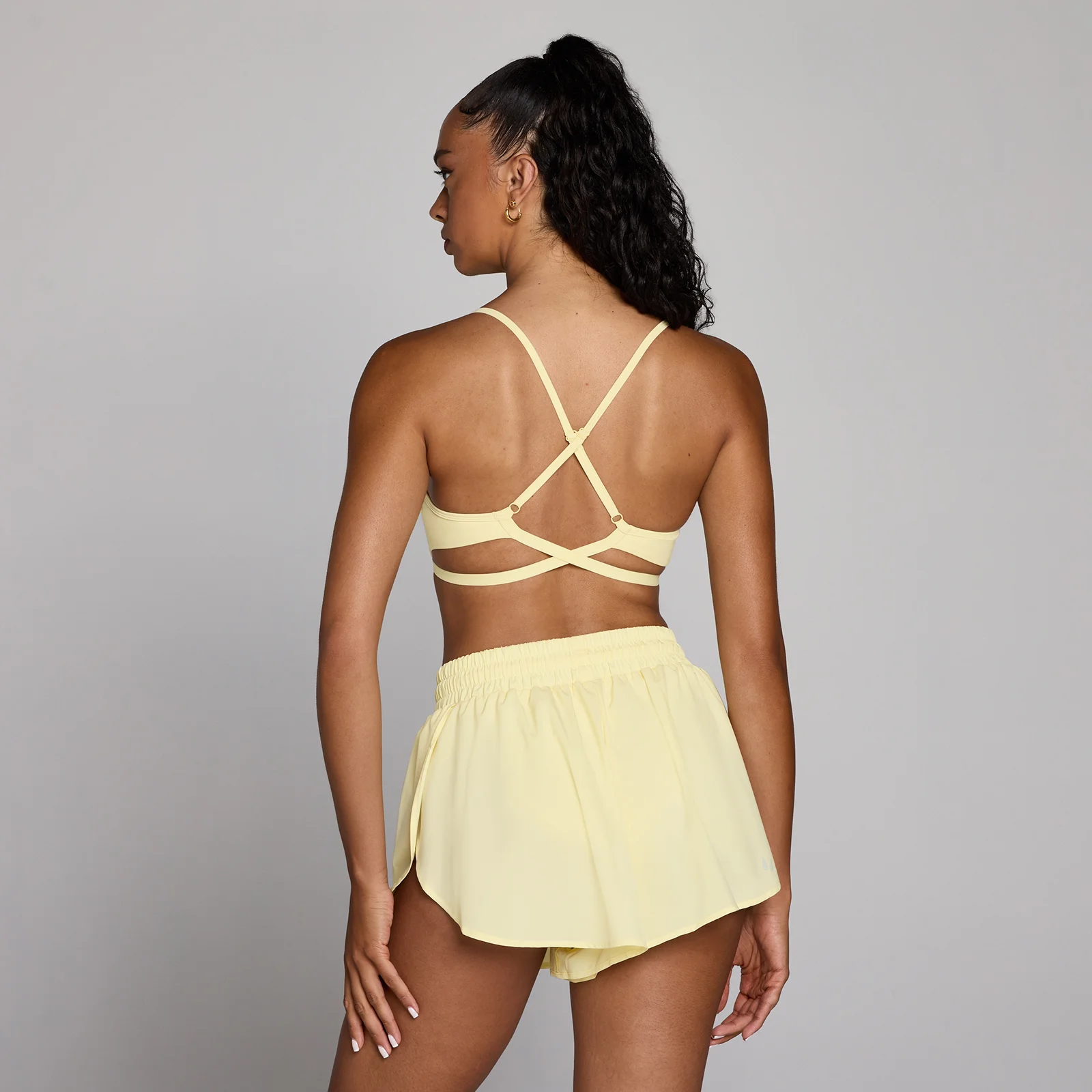 Reggiseno sportivo MP donna Tempo con schiena a bretelle regolabili - Crema burro - XS Immagine 1