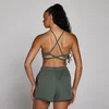 Reggiseno sportivo MP donna Tempo con cinghie incrociate regolabili - Verde nuvolato