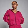 Felpa con cappuccio e zip MP donna lifestyle - Bacca intensa