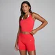Canotta layered MP donna senza cuciture - Cremisi