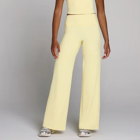 Leggings a gamba larga MP donna Tempo - Crema burro