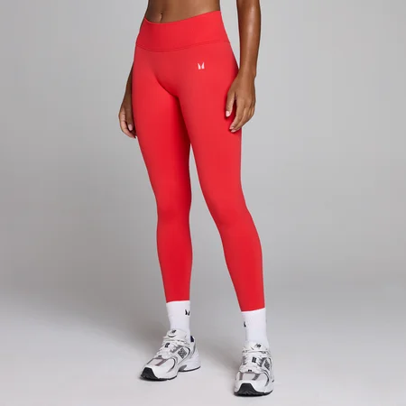 Leggings donna MP senza cuciture con effetto scrunch invisibile - Cremisi