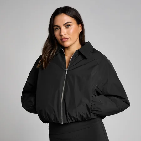 Giacca con zip e colletto MP donna - Nero