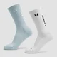 Calze da running MP Move Club (confezione da 2) - Azzurro baby/bianco