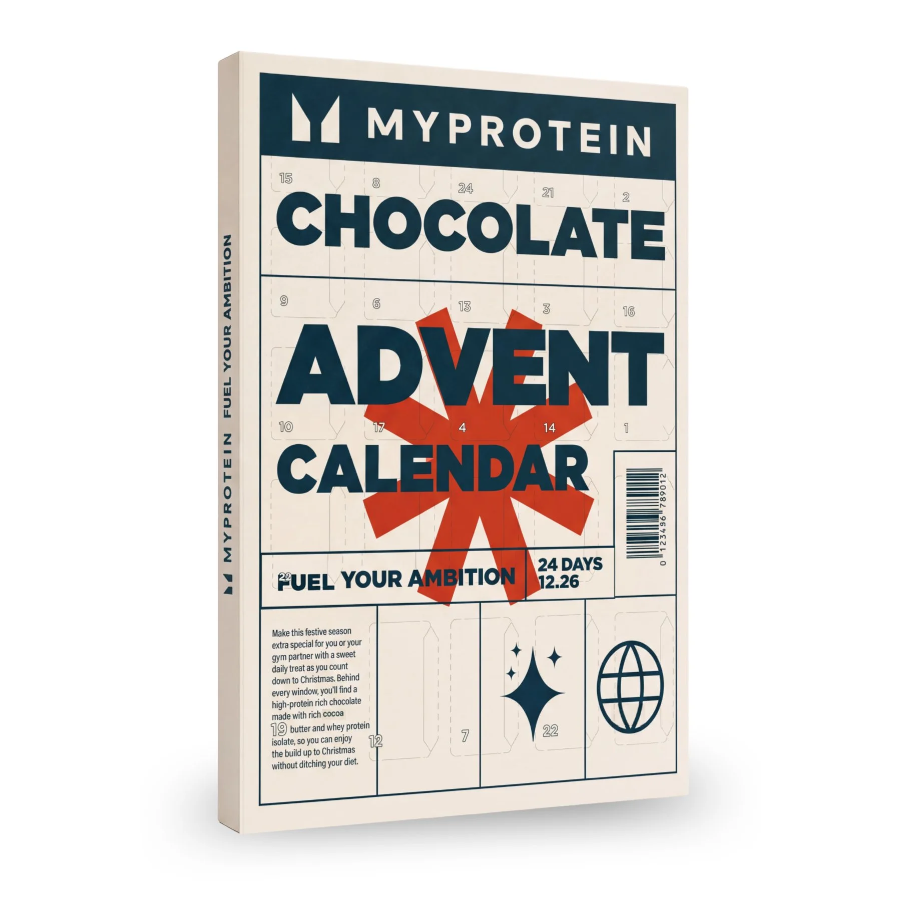 Calendario dell'avvento al cioccolato proteico Immagine 1