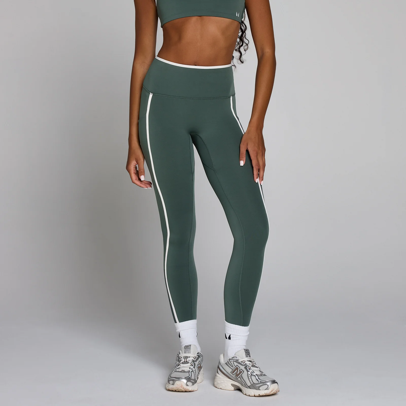 Leggings MP donna Velocity a contrasto - Verde nuvola - M Immagine 1