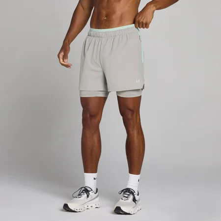Short MP uomo Training Ultra 5" 2-in-1 - Grigio gesso