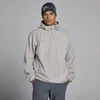 Felpa con cappuccio MP uomo in pile con zip a 1/4 - Grigio sustained