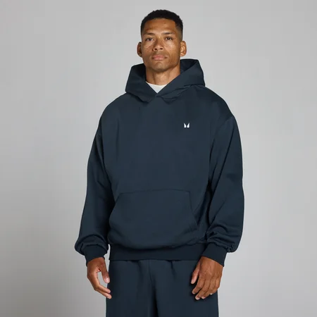 Felpa con cappuccio oversize MP uomo Rest Day - Blu navy scuro
