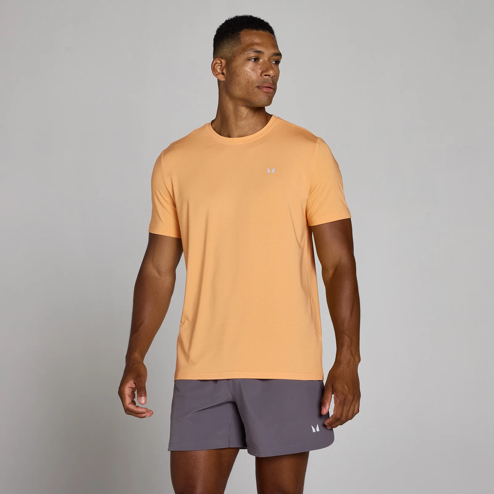 MP Men's Training Grid T-Shirt - Apricot - XS Immagine 1