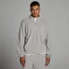 Felpa in pile MP uomo con zip 1/4 - Grigio sostenibile