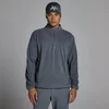 Felpa MP uomo con zip 1/4 - Granito