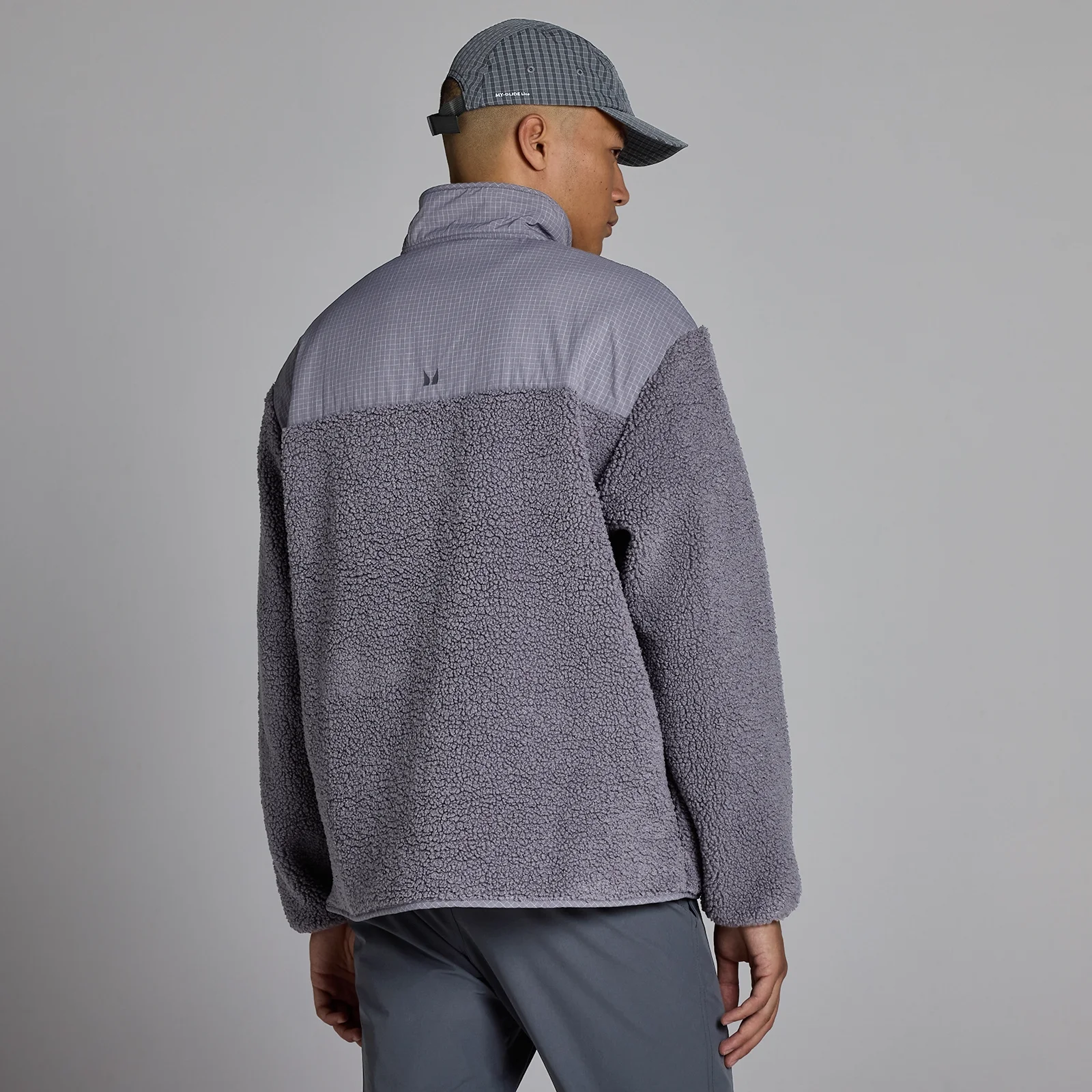Felpa MP uomo in pile borg - Grigio melange scuro - XS Immagine 2