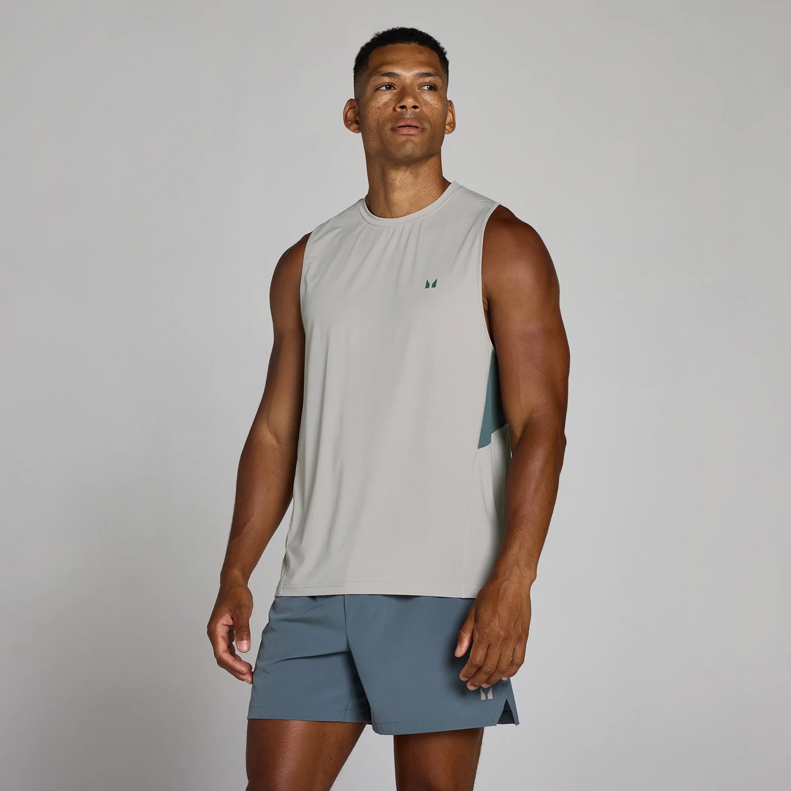 MP Men's Training Ultra Mesh Tank - Chalk Grey - XS Immagine 1