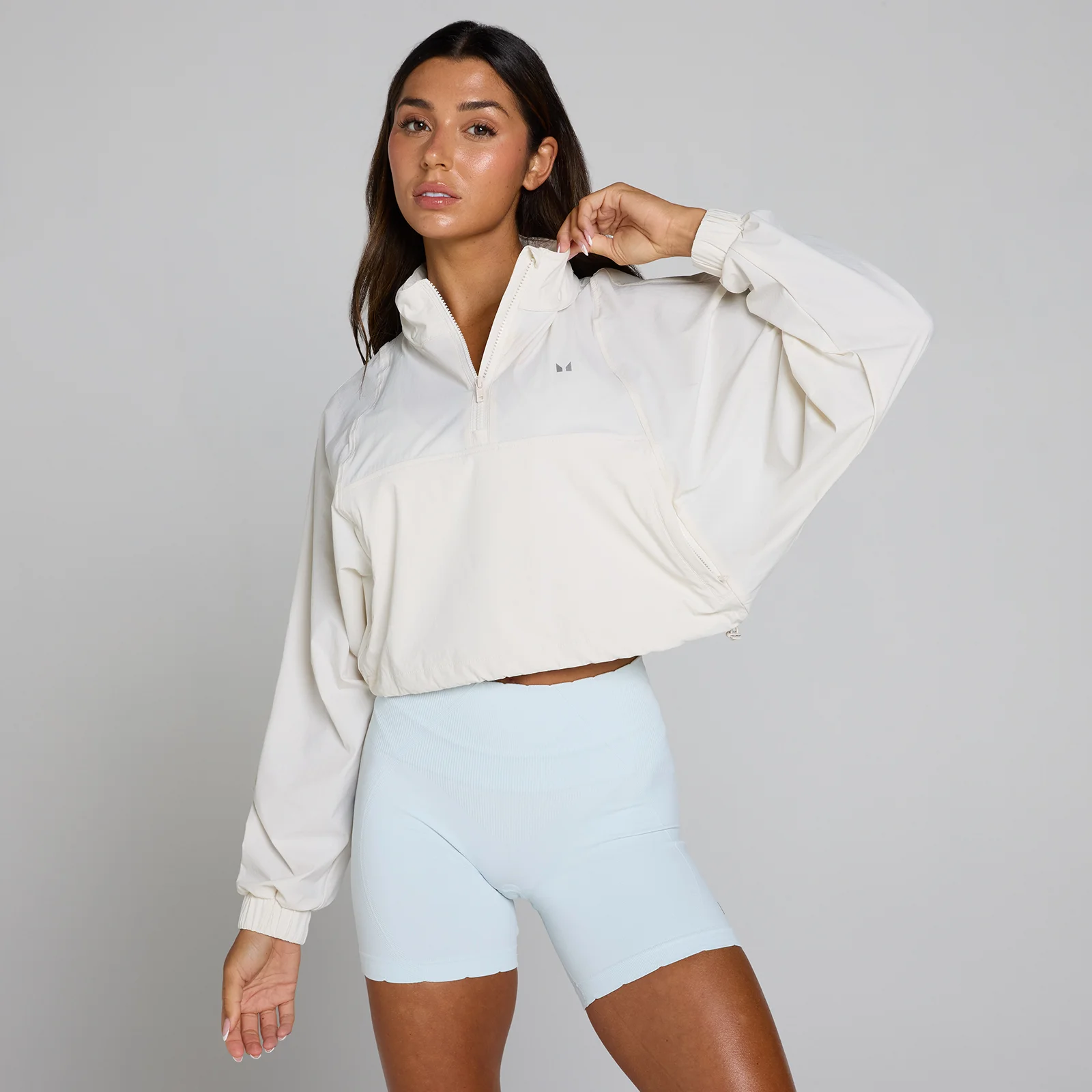 MP Women's Tempo Ultra 1/4 Zip Woven Jacket - Mist - S Immagine 1