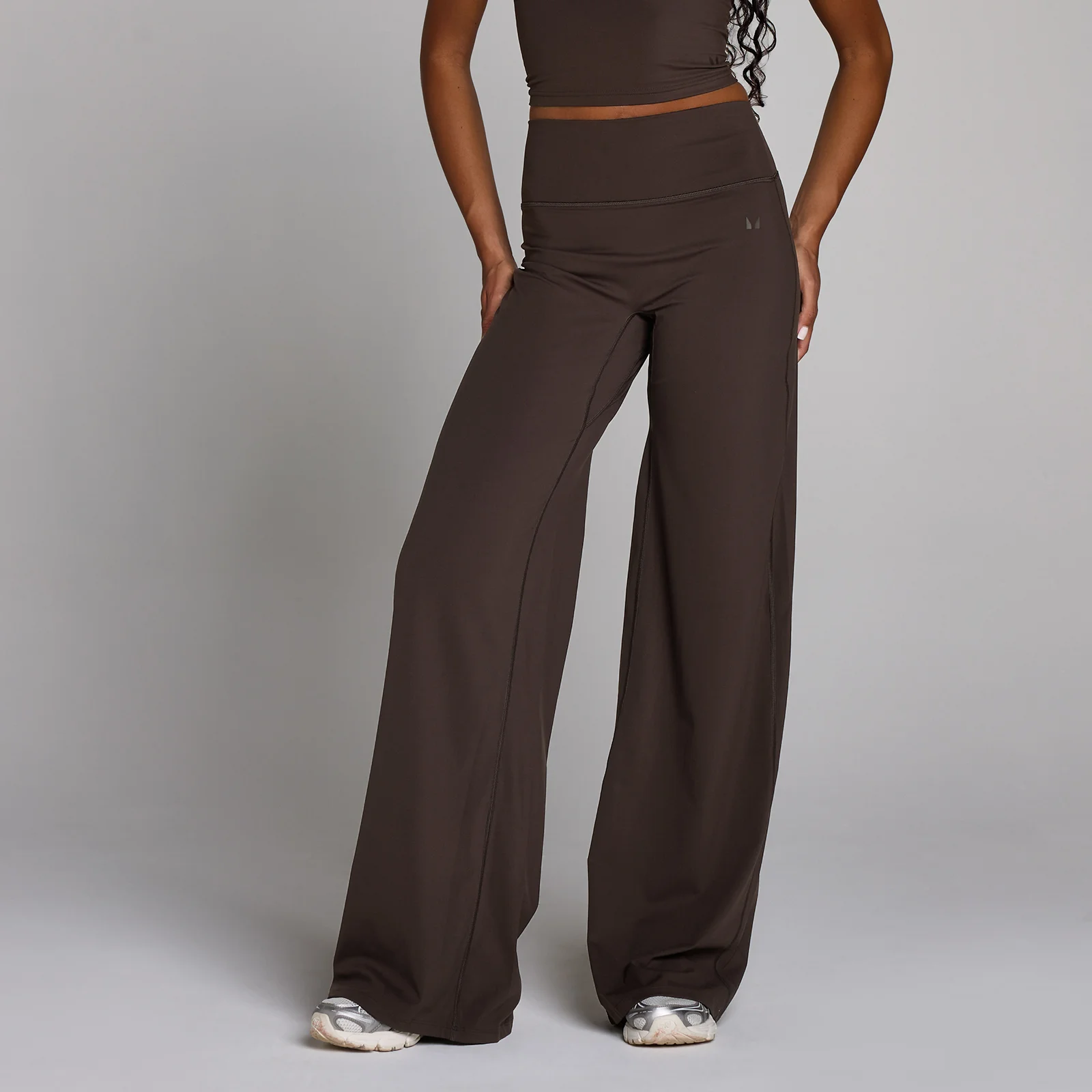 Pantaloni larghi Tempo tall donna MP - Cioccolato - XL Immagine 1