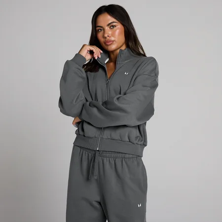 Bomber con zip MP donna basics - Grigio scuro