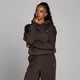 Felpa con cappuccio oversize MP donna basics - Cioccolato