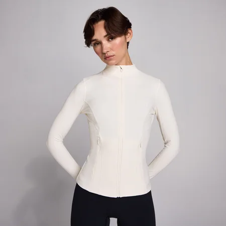 Giacca MP donna SculptForm con zip - Perla