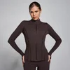 Giacca con zip SculptForm MP donna - Cioccolato