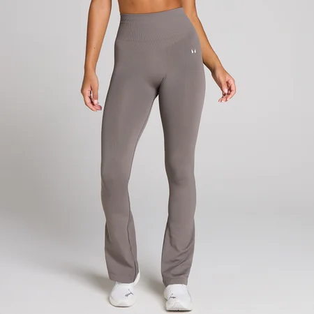 Leggings MP donna Tempo a zampa senza cuciture - Tartufo scuro