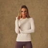 T-shirt a maniche lunghe con fori per i pollici MP donna X Tatiana - Perla