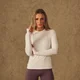 T-shirt a maniche lunghe con fori per i pollici MP donna X Tatiana - Perla