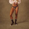 Slip MP X Tatiana donna a vita media senza segni (confezione da 3) - Moka/grigio caldo/perla