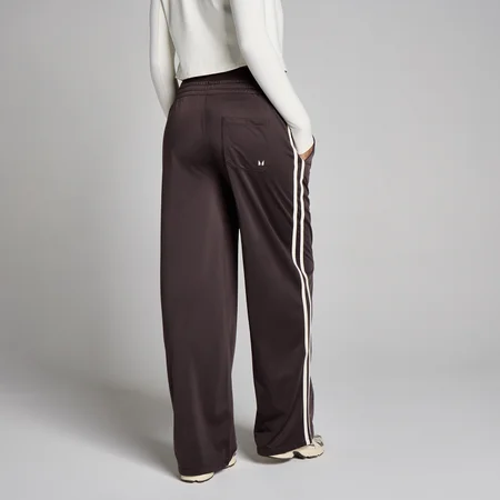 Joggers a gamba dritta MP donna tricot track - Cioccolato/Vaniglia