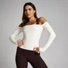 MP Donna Tempo Off The Shoulder LS Top - Vaniglia