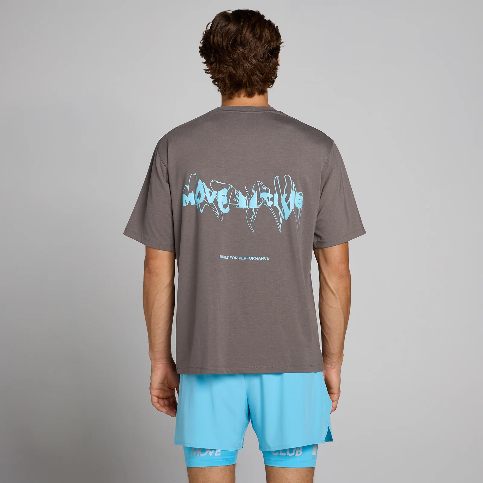 T-shirt MP uomo hybrid oversize con grafica - Grigio cenere - XS Immagine 1