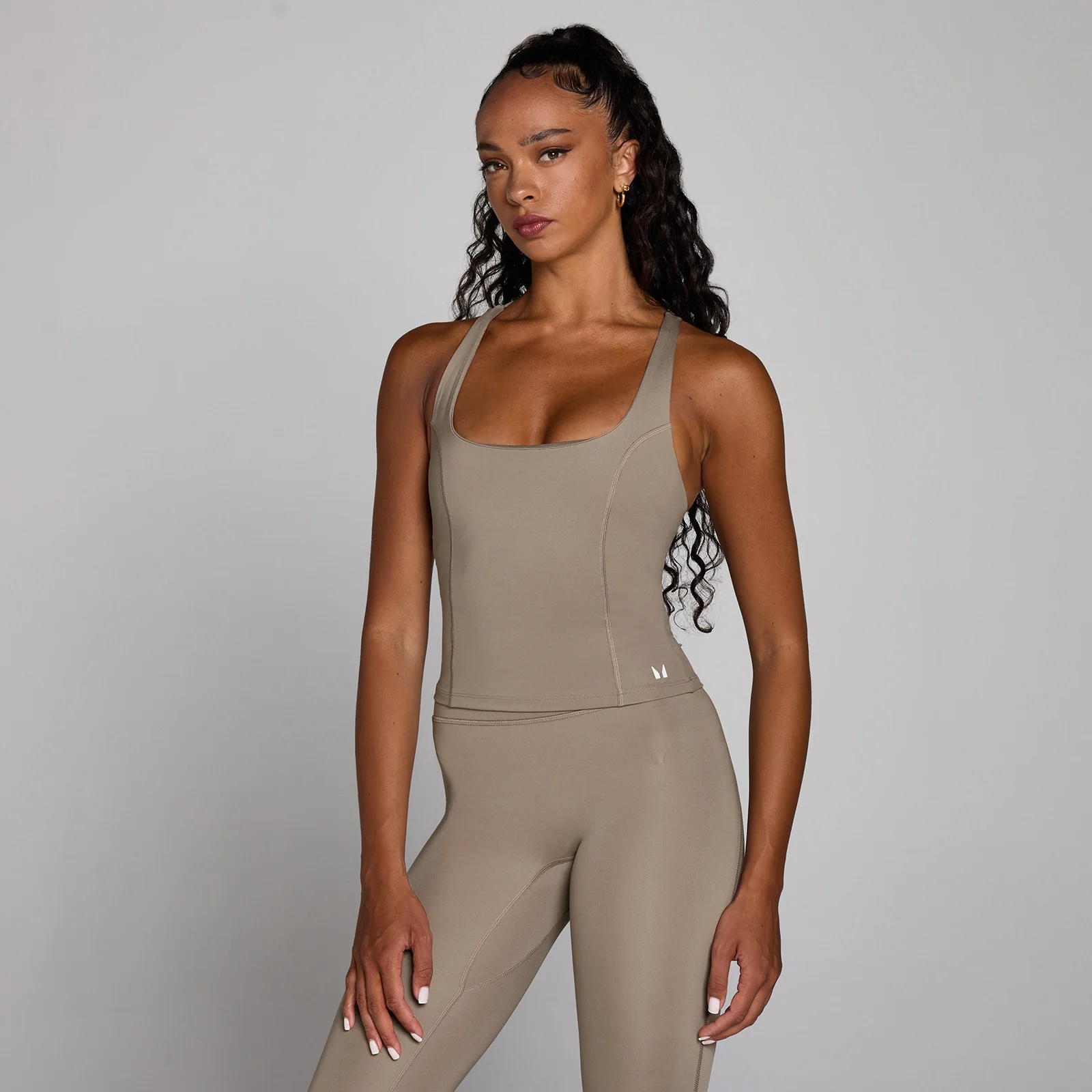 Canotta MP donna training racerback - Light taupe - M Immagine 1