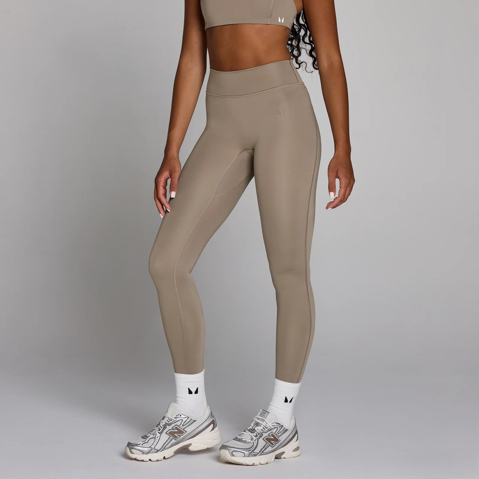 Leggings training MP donna - Tortora chiaro - S Immagine 1
