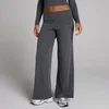 Leggings a gamba larga a costine MP donna - Grigio robusto