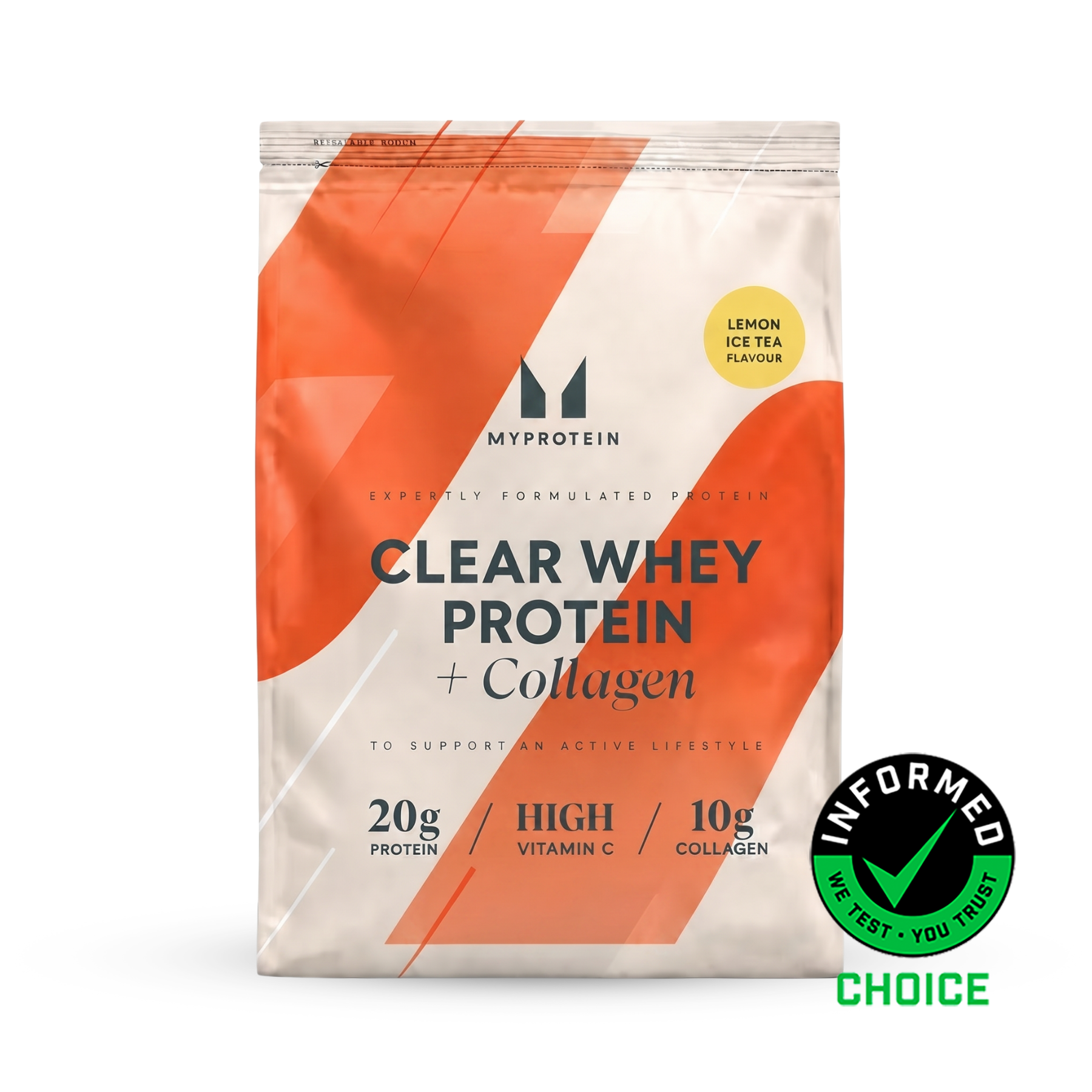 Clear Protein | Whey & Collagen - 500g - 20porzioni - Tè Freddo al Limone Immagine 1