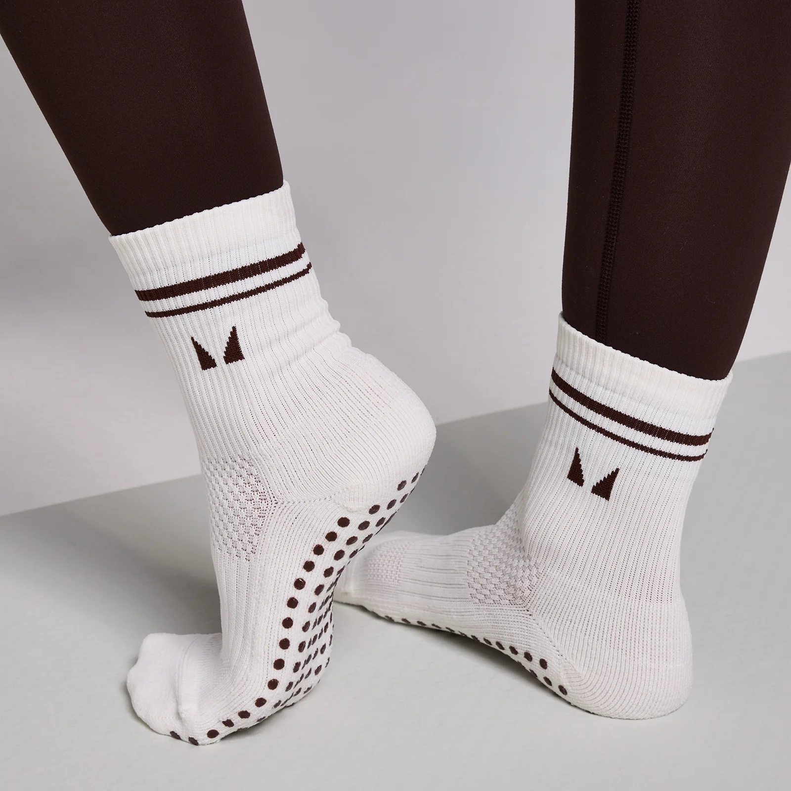 MP Pilates Socks (2 pack) - Cocoa/Pearl - UK 2-5 Immagine 1
