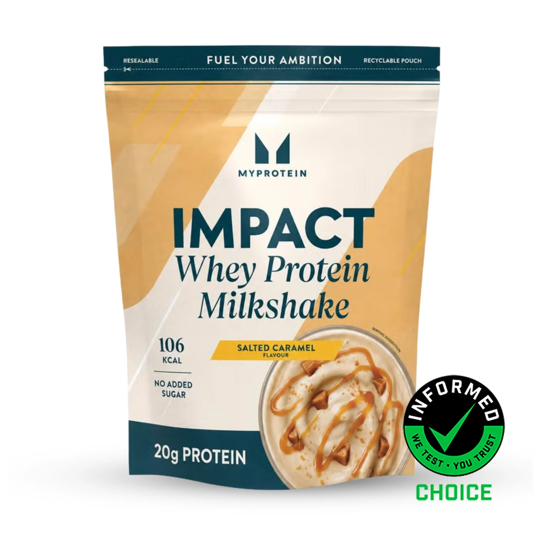 Impact Whey Protein Milkshake - 870G - 30porzioni - Caramello salato Immagine 1