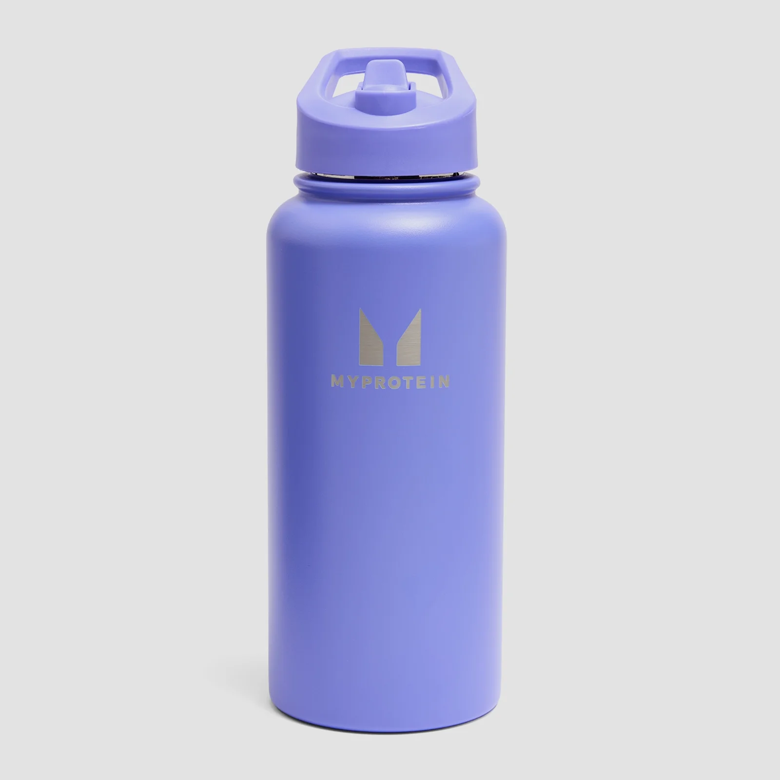 Borraccia Myprotein in metallo riciclato con cannuccia a flip 1L - Indaco intenso Immagine 1