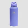 Borraccia Myprotein in metallo riciclato con cannuccia a flip 1L - Indaco intenso